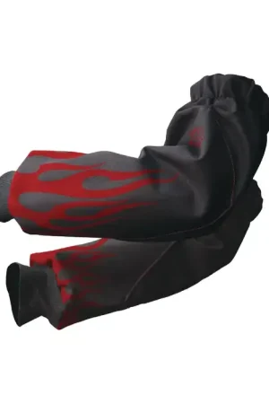 Exclusive Offer REVCO BX9-19S-BK Fire Retardant Cotton Material, 19" Length, Black With Red Flames Color Sleeve