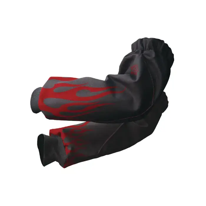 Exclusive Offer REVCO BX9-19S-BK Fire Retardant Cotton Material, 19" Length, Black With Red Flames Color Sleeve