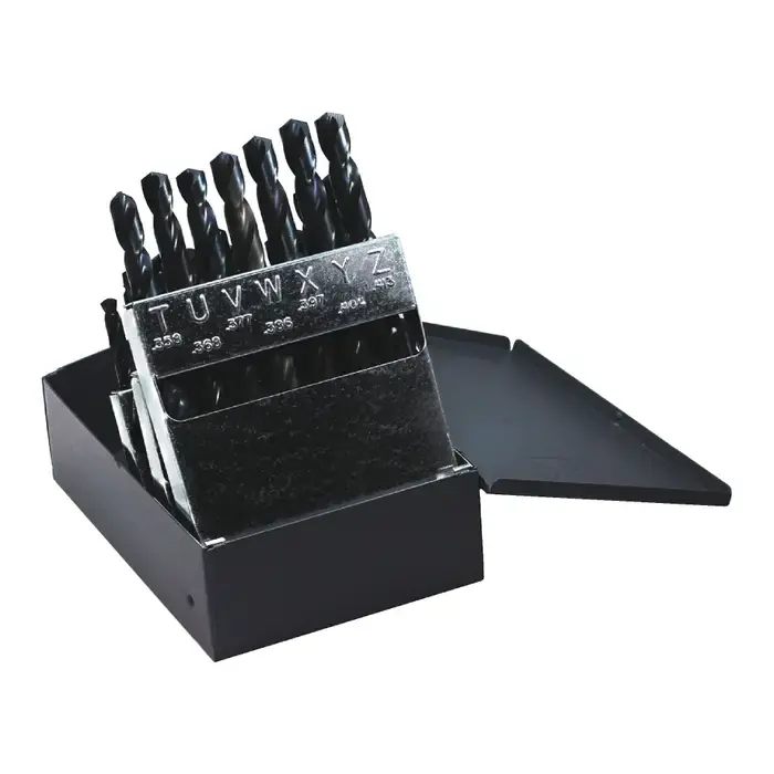 DRILLCO 200A26 A to Z 118° Black Oxide High Speed Steel Jobbers Length Drill Set One Day Deal