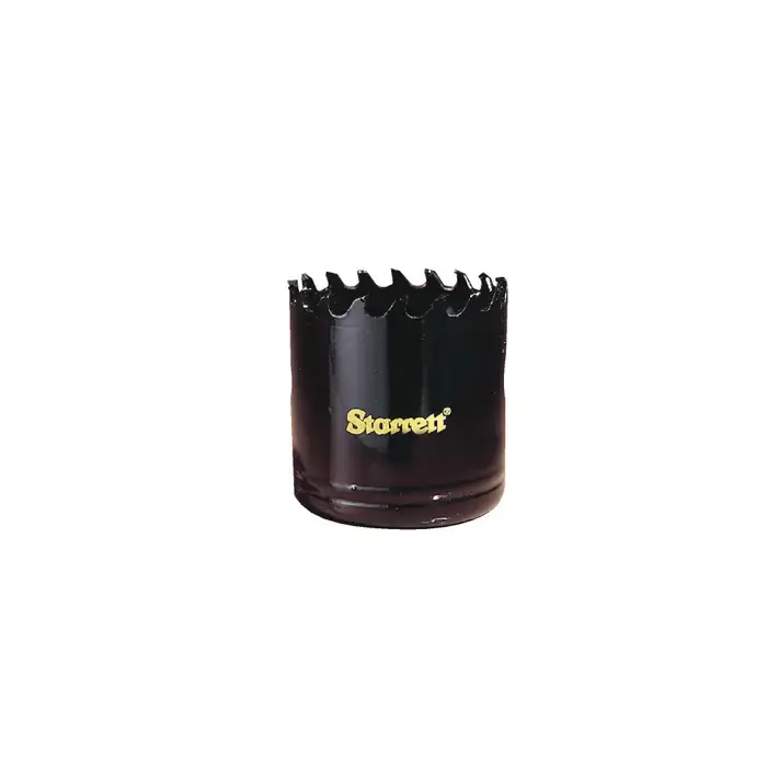 Genuine STARRETT 65617 1-1/8" Dia., 1-5/8" Cutting Depth, Carbide Tipped Hole Saws