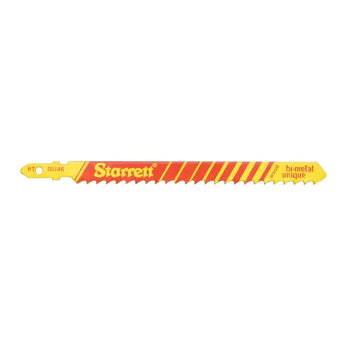 Authentic STARRETT BU38 4" Long, 8 TPI, .050" Thick, Bi-Metal Jig Saw Blade