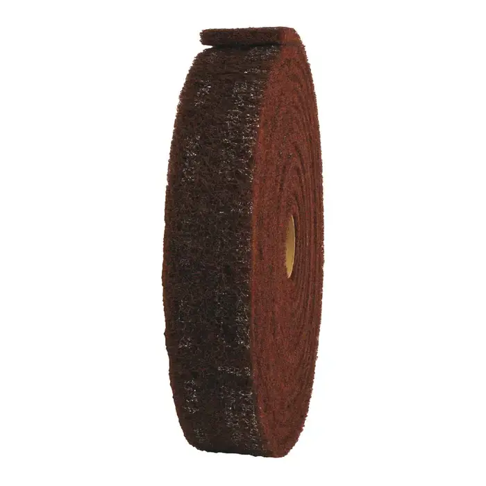 Best Choice 3M 7100141920 Aluminum Oxide Scotch-Brite™Cleaning & Finishing Rolls - 2" x 30‘ Size, Medium Grade, Maroon