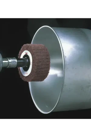 3M 7010299326 12" Aluminum Oxide Cut & Polish Flap Brush (CP-FB) - Non-Woven, Medium Grade, 2" Face Width Place Order
