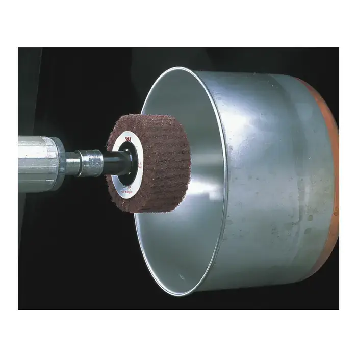 3M 7010299326 12" Aluminum Oxide Cut & Polish Flap Brush (CP-FB) - Non-Woven, Medium Grade, 2" Face Width Place Order