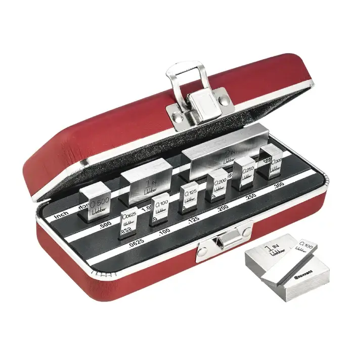 STARRETT RS9.A1 0 (A+) Grade, .0625" thru 2" Size, 9 Piece, Steel Material Rectangular Gage Block Set Buy Online