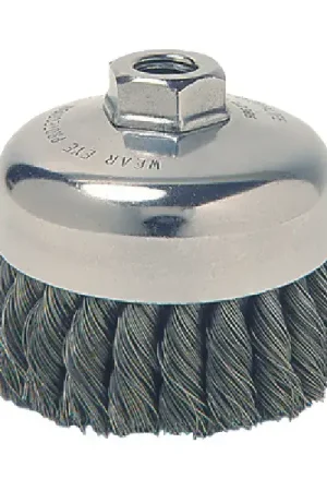 WEILER 12556 Cup Brush - 6" Brush Diameter, 5/8"-11 Arbor Hole Thread Size Limited Offer