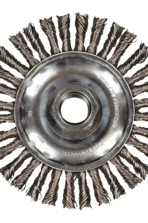Brand New PFERD 82763 Wheel Type Brush - 5/8"-11 Arbor Hole Thread Size, 4-7/8" Outside Diameter, 3/16" Face Width