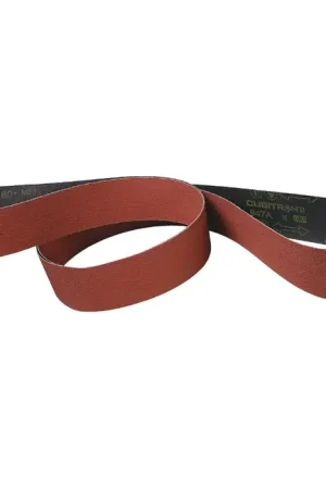 3M 7100099868 120 Grit Abrasive Belt - 1/2" Width, 24" Length Fan Favorite