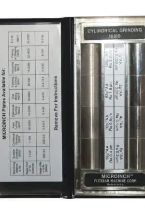 Super Sale FLEXBAR 16010 Cylindrical Grinding Machining Processes, 8 Specimen Finish Surface Comparator