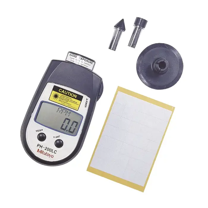 MITUTOYO PH-200LC Digital Tachometer Type, 6.0 to 599.9 RPM ±1 RPM, 600.0 to 99,999 RPM Range Contact Or Non Contact Tachometer Discount