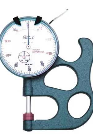 TECLOCK SI-112 0 - .500" Range, 1.02" Throat Depth, 0 - 100 Reading Dial Thickness Gage High Quality