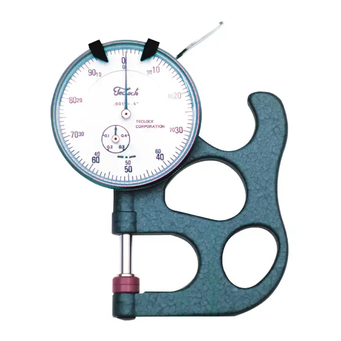 TECLOCK SI-112 0 - .500" Range, 1.02" Throat Depth, 0 - 100 Reading Dial Thickness Gage High Quality