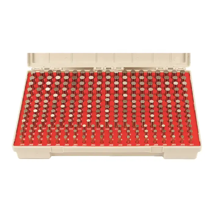 VERMONT GAGE 101200500 .251" thru .500" Range, Minus Tolerance Type, ZZ Class, 250 Piece Pin Gage Set Crafted