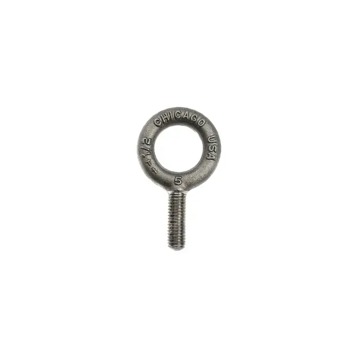 CHICAGO HARDWARE 11625 1 5/16"-18 Thread Size, 1-1/8" Thread Length, Plain Eye Bolt Deal