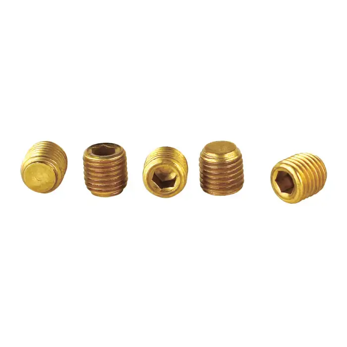 TTC 71-340-010 1/16"-27 Thread Size NPTF, 5/16" OAL, 3/4" TPF, Brass Pipe Plug Authentic