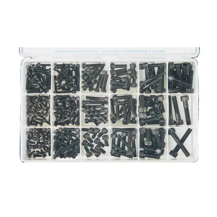 Fresh Stock PRECISION BRAND 12980, 4mm to 8mm Size Range, 255 Piece Socket Cap Screw Set
