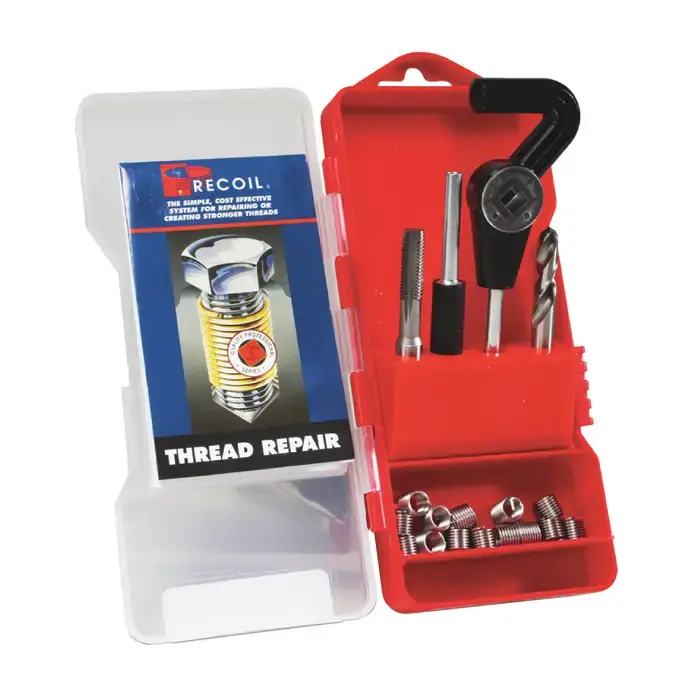 Seasonal Sale RECOIL 37128 10 Inserts, 12mm x 1.50mm Metric 1.5 x D Insert Length STI Thread Repair Set