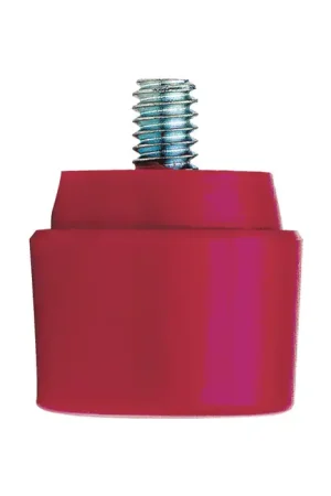 Bargain NUPLA 20M 2" Face Diameter, Vinyl Face Material, Red Color Replaceable Face