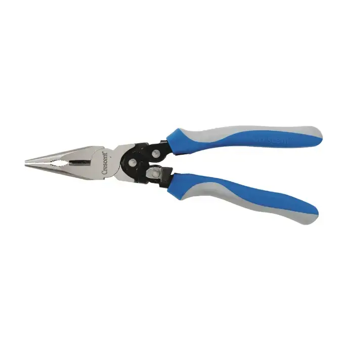 CRESCENT PS56549C 2" Jaw Length, 9" Overall Length, Yes Side Cutter Long Nose Pliers Certified