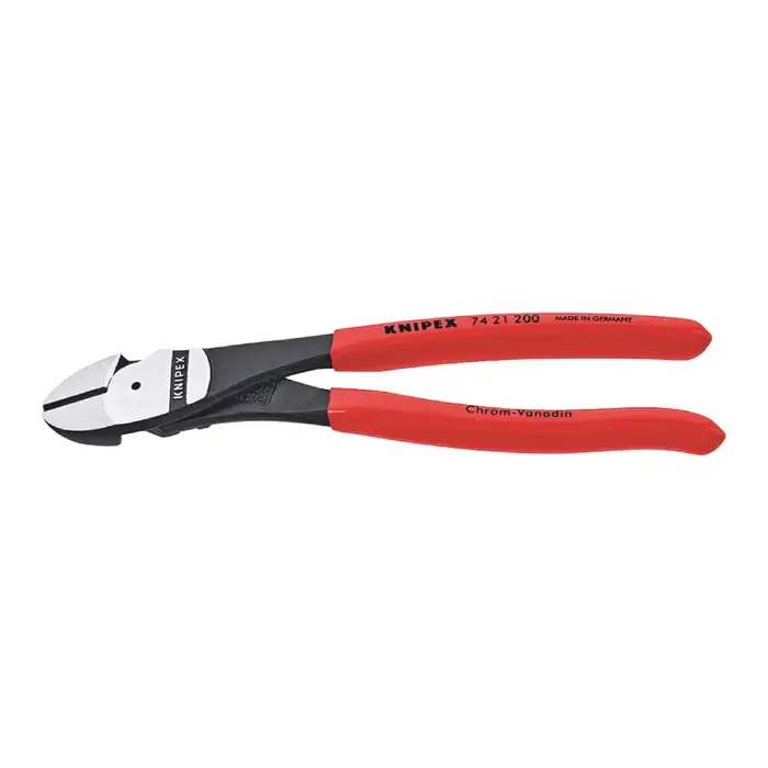Fresh Stock KNIPEX 74 21 200 7/8" Jaw Length, 8" Overall Length Diagonal Cutting Pliers