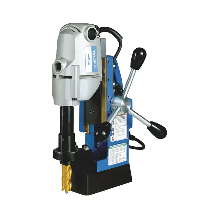 Latest HOUGEN HMD904 Magnetic Drill Press 7/16" to 1-1/2" Hole Capacity, 3/4" Shank Cutter Mount, 450 RPM