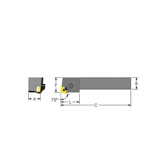 ULTRA-DEX MCRNL 20-6D - MCRNL20-6D, 1.25" External Multi-Clamp Holder - Type M for CNMG64_ Inserts, Left Hand Authentic