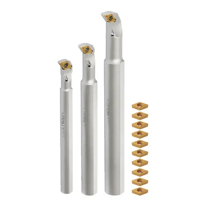 TERRA CARBIDE SDUCR-DCMT-SET-A With 10 Additional Inserts - SDUCR Multi-Holders Boring Bar Set, Right Hand Buy Direct