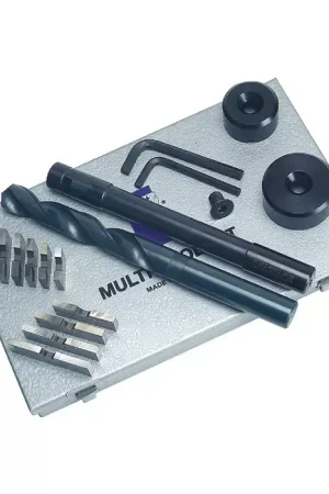 Limited Offer APT ES4 - Hole Making Multi-Tool Set with Inserts, 1.000" Straight Shank, Series E Blades
