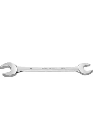 Price Drop WILLIAMS 1033C 15/16" x 1" Size, 11-1/2" Overall Length, Chrome Satin Finish Finish Coating Open End Wrench