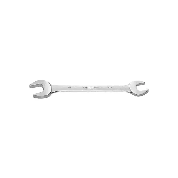 Price Drop WILLIAMS 1033C 15/16" x 1" Size, 11-1/2" Overall Length, Chrome Satin Finish Finish Coating Open End Wrench