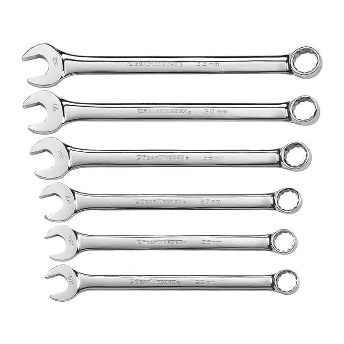 Top Rated GEARWRENCH 81922 6 pc. Wrench Set Type, 25 - 32mm Size, 12 No. of Points Combination Wrench