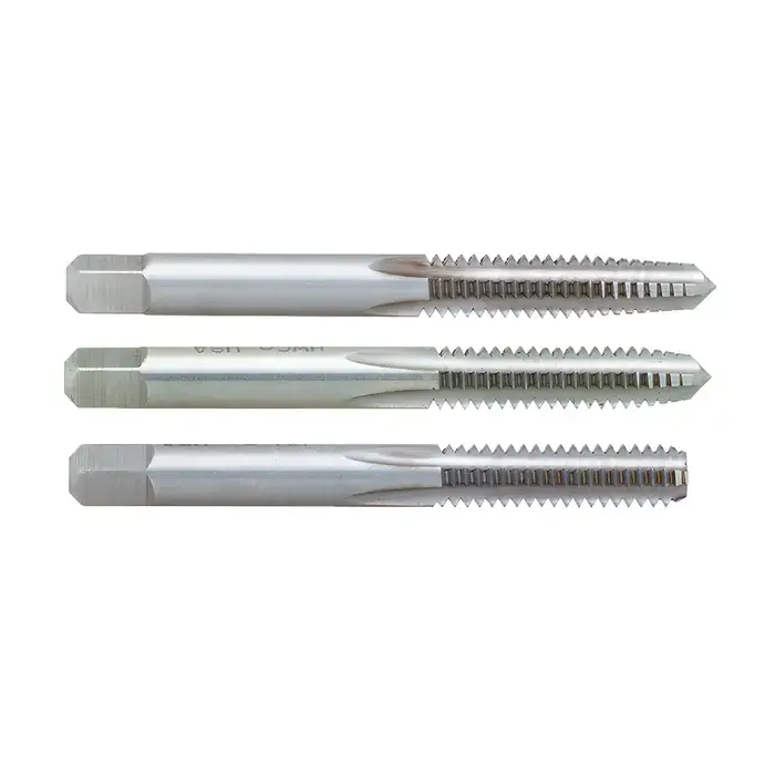 TTC 12-101-902 1-72 Size, H1 Thread Limit, Set Of 1 Each Taper, Plug & Bottoming Chamfer, 2 Flute, Bright High Speed Steel, Right Hand Cut Straight Flute Hand Tap Popular