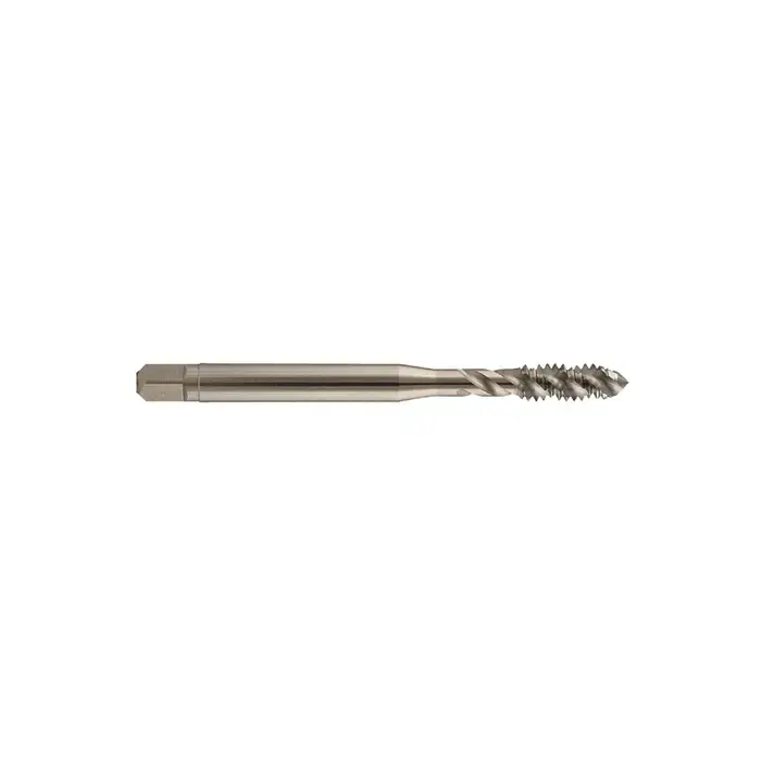 YMW M45-3 Size, D8 Thread Limit, Modified/Semi Bottoming Chamfer, 4 Flute, Bright Vanadium High Speed Steel, Right Hand Cut Spiral Fluted Tap Super Sale