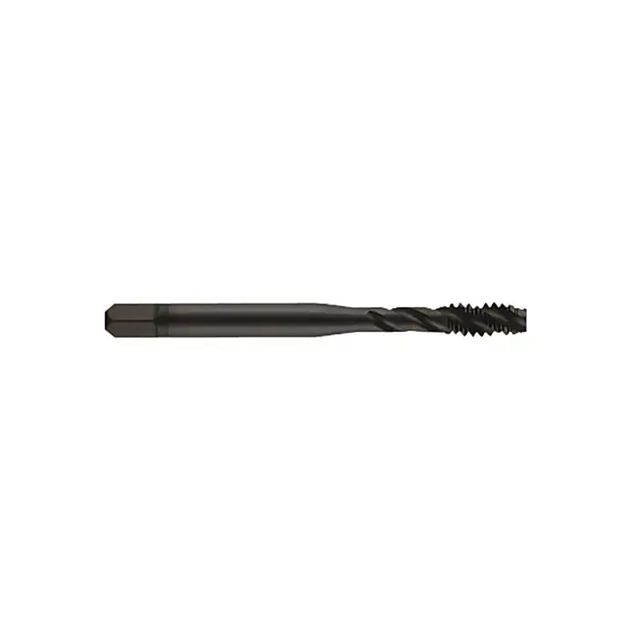 Professional Grade YMW 384509 10-24 Size, H3 Thread Limit, Modified/Semi Bottoming Chamfer, 3 Flute, Black Oxide Vanadium High Speed Steel, Right Hand Cut Spiral Fluted Tap
