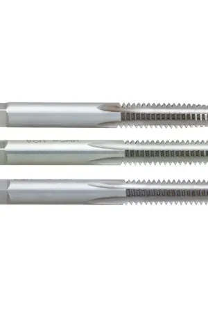 Discount REGAL 008934AS 5/8"-18 Size, H3 Thread Limit, Set Of 1 Each Taper, Plug & Bottoming Chamfer, 4 Flute, Bright High Speed Steel, Right Hand Cut Straight Flute Hand Tap