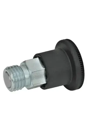 J.W. WINCO 822.6-0.186-3/8X24-C 3/8"-24 Thread Size, 4.7mm Plunger Dia., 24.9mm Handle Dia. Indexing Plunger Crafted