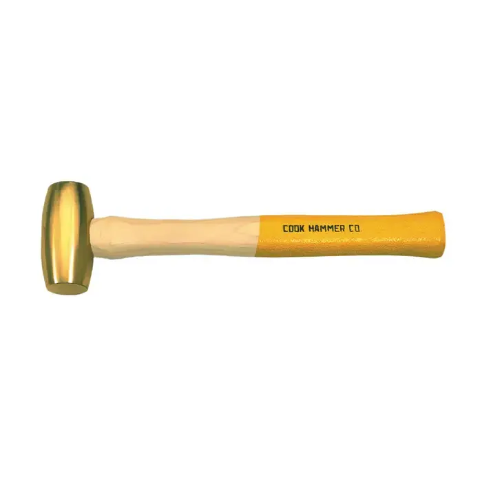 Reduced Price COOK 706 1-5/8" Face Diameter, 4 lbs. Head Weight, 16" Overall Length Brass Hammer