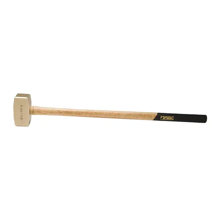 ABC HAMMER ABC10BW 2-1/2" Face Diameter, 10 lbs. Head Weight, 35" Overall Length Brass Hammer Secure Checkout