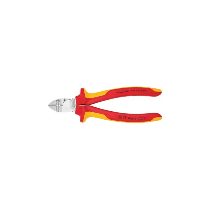 Buy Today KNIPEX 14 26 160, 6-1/4" Overall Length, 1000V Rating Insulated Pliers