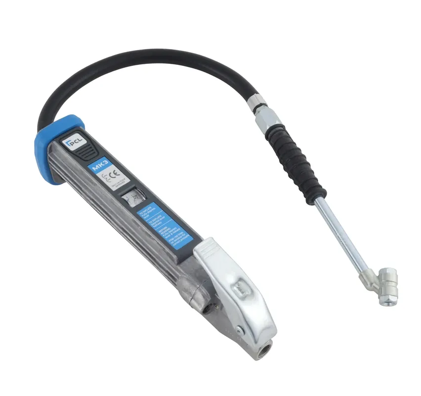 PCL AFG5A09 Truck Tire Inflator, 21" Hose Twin Angled Chuck Secure Checkout