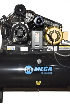 Factory Price MEGA Compressor MP-10120H3-U Horizontal Electric air Compressor 3 PHASE / 10 HP / 120 GAL