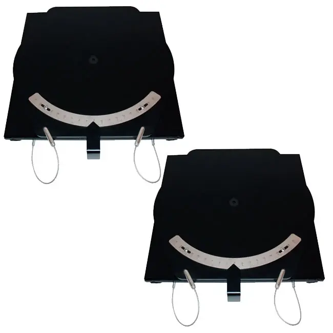 Free Returns QSP 25-131-P Pair of Wheel Alignment Medium-Duty Turnplates with pointer