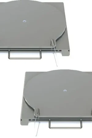 QSP 25-150-SS Pair of Wheel Alignment Stainless Steel Turnplates with handles for BendPak Rack Weekend Sale