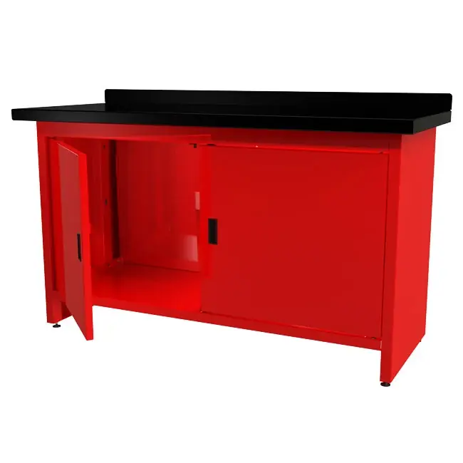 QSP WB-200-30 Steel Work Bench with Doors & Enclosed Cabinet Special Offer