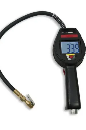 ESCO 10961 Tire Inflator, Digital LCD Gauge w/ Clip on Chuck Luxury