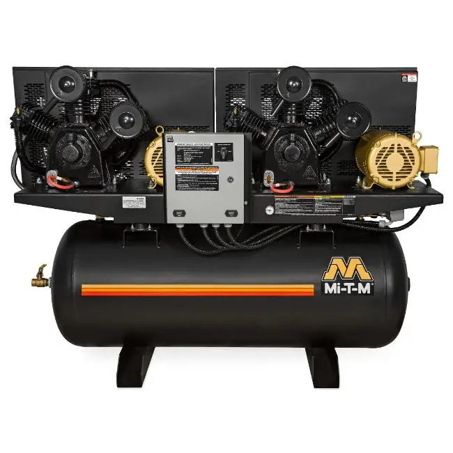 Limited Time Mi-T-M ADD-23310-120H Air Compressor 230V, 3 Ph, 53.6A