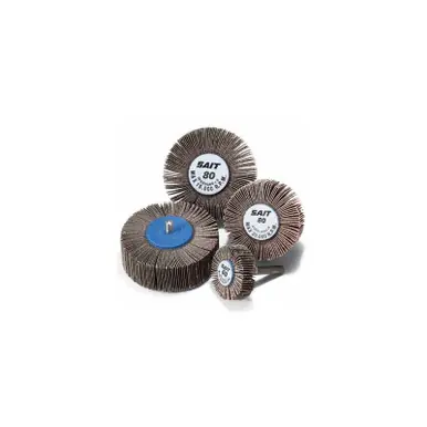 Crafted 1" x 1" 240 Grit Flap Wheel with 1/4" Straight Spindle - No. 70014