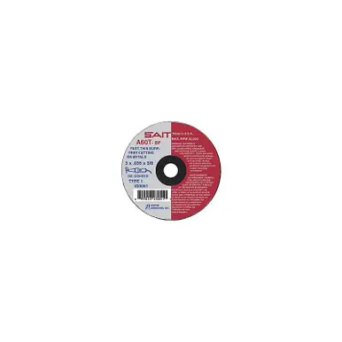 Don't Miss Out 3" x .035" Thin High Speed Cut Disc, 1/4" Bore Type 1 A60T - No. 23053