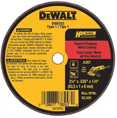 4" X .035" X 5/8" A60T Long Life Wheel - No. DW8724 Get Yours